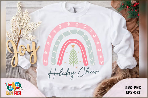 Boho Christmas Rainbow SVG Bundle SVG Shetara Begum 