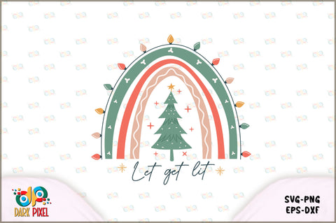 Boho Christmas Rainbow SVG Bundle SVG Shetara Begum 