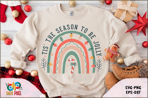 Boho Christmas Rainbow SVG Bundle SVG Shetara Begum 