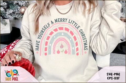 Boho Christmas Rainbow SVG Bundle SVG Shetara Begum 