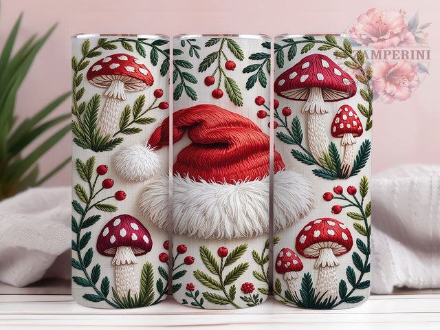 Boho Cottagecore Santa Christmas Tumbler, Boho Cottagecore Christmas Sublimation Design, Festive Holiday Cup Art, 20oz Xmas Tumbler, Whimsical Santa Mug, Stylish Christmas Cup, Cozy Holiday Wrap Sublimation Li Zamperini 