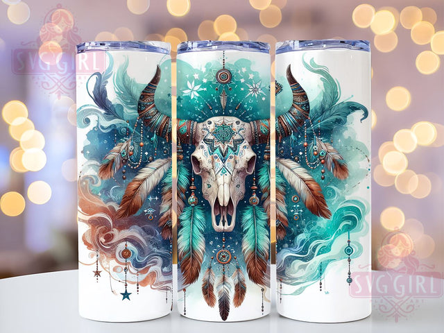 Boho Cow Skull, Western Decor, Country PNG, Sublimation Art, Rustic Home Decor, Skull Design, Bohemian Style, Farmhouse Decor Sublimation SvggirlplusArt 