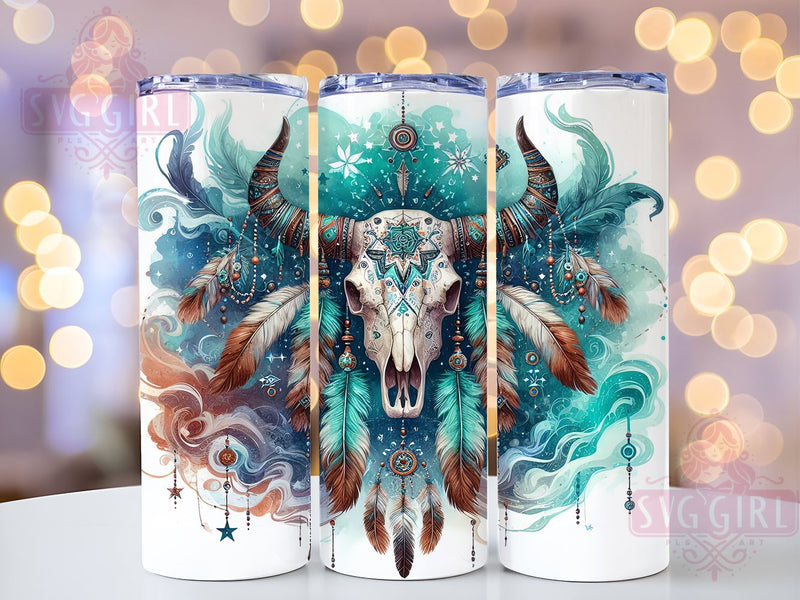 Boho Cow Skull, Western Decor, Country PNG, Sublimation Art, Rustic Home Decor, Skull Design, Bohemian Style, Farmhouse Decor Sublimation SvggirlplusArt 