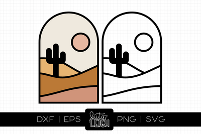 Boho Desert Arch SVG Kitaleigh 