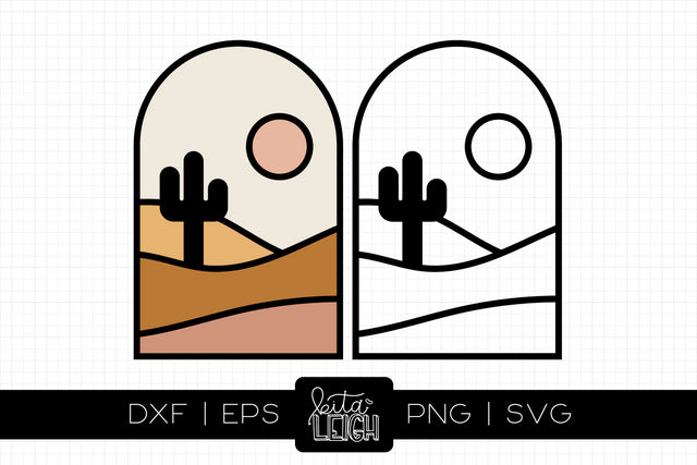 Boho Desert Arch SVG Kitaleigh 