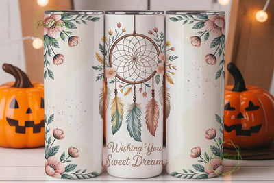 Boho Dream Catcher 20oz Tumbler Wrap Sublimation PixelChick 