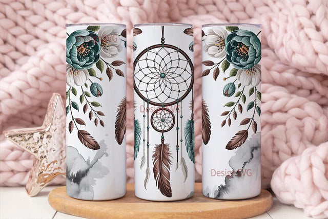 Boho Dreamcatcher 20oz Tumbler Wrap Sublimation DesignSVG 