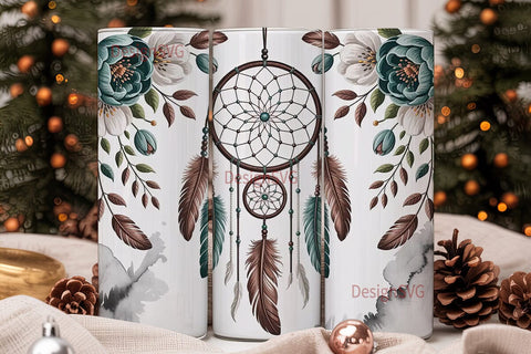 Boho Dreamcatcher 20oz Tumbler Wrap Sublimation DesignSVG 