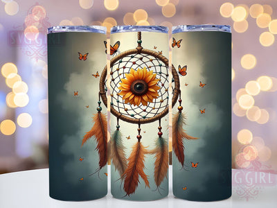 Boho Dreamcatcher Inspirational Tumbler, Dreamcatcher Drinkware, Sublimation Tumbler, Bohemian Decor, Tribal Design Tumbler, Personalized Cup, Inspirational Gift Tumbler Sublimation SvggirlplusArt 