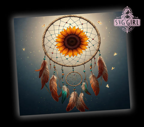 Boho Dreamcatcher Inspirational Tumbler, Dreamcatcher Drinkware, Sublimation Tumbler, Bohemian Decor, Tribal Design Tumbler, Personalized Cup, Inspirational Gift Tumbler Sublimation SvggirlplusArt 