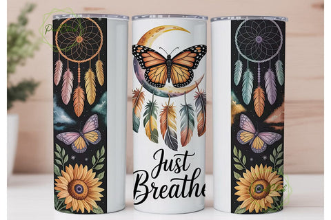 Boho Dreamcatcher Tumbler Wrap Sublimation PixelChick 