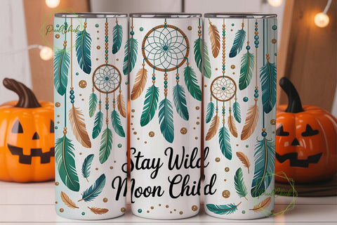 Boho Dreamcatcher Tumbler Wrap Sublimation PixelChick 