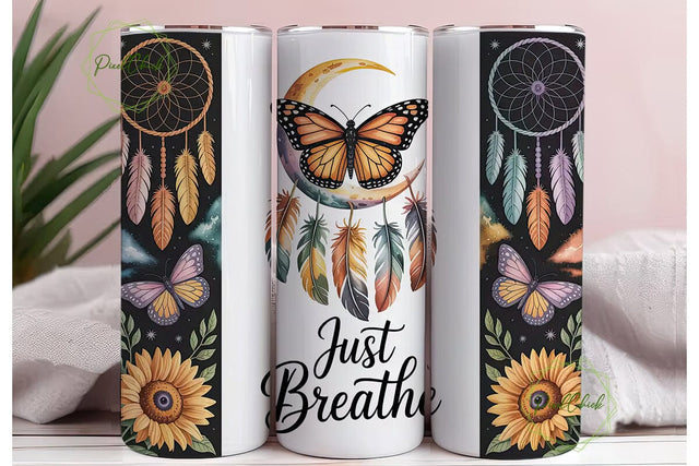 Boho Dreamcatcher Tumbler Wrap Sublimation PixelChick 