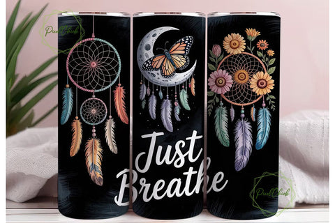 Boho Dreamcatcher Tumbler Wrap Sublimation PixelChick 