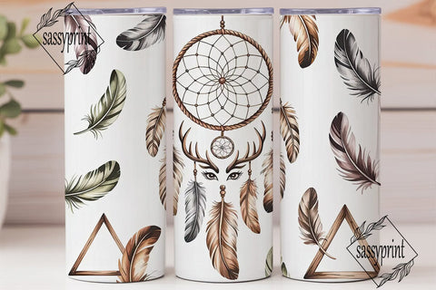 Boho Dreamcatcher Tumbler Wrap Sublimation sassyprint 