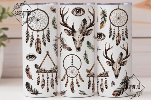 Boho Dreamcatcher Tumbler Wrap Sublimation sassyprint 
