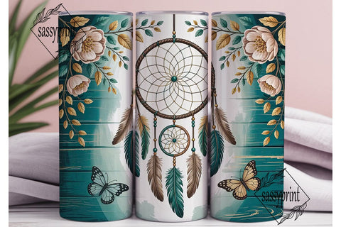 Boho Dreamcatcher Tumbler Wrap Sublimation sassyprint 