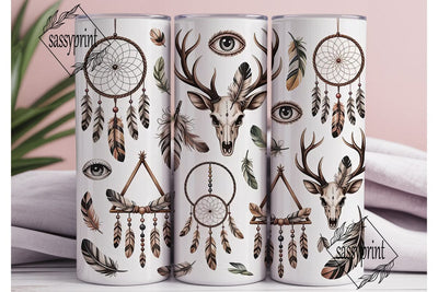 Boho Dreamcatcher Tumbler Wrap Sublimation sassyprint 