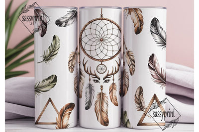 Boho Dreamcatcher Tumbler Wrap Sublimation sassyprint 