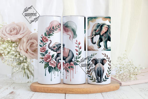 Boho Elephant Dreamcatcher 20oz Tumbler Sublimation sassyprint 