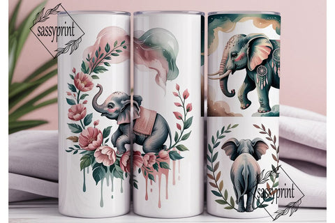 Boho Elephant Dreamcatcher 20oz Tumbler Sublimation sassyprint 