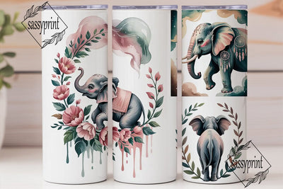 Boho Elephant Dreamcatcher 20oz Tumbler Sublimation sassyprint 