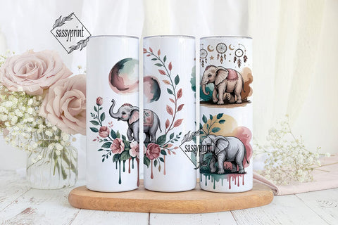 Boho Elephant Dreamcatcher 20oz Tumbler Sublimation sassyprint 