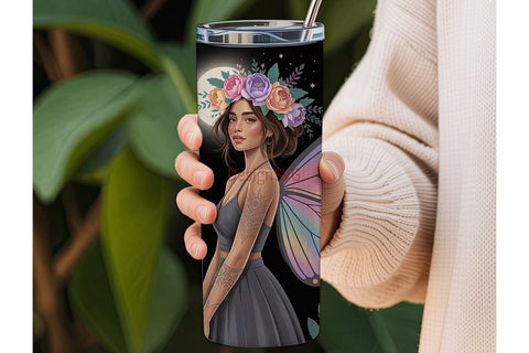 Boho Fairy 20oz Tumbler Design Sublimation DesignSVG 