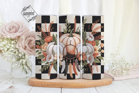 Boho Fall Dreamcatcher 20oz Tumbler Wrap Sublimation sassyprint 