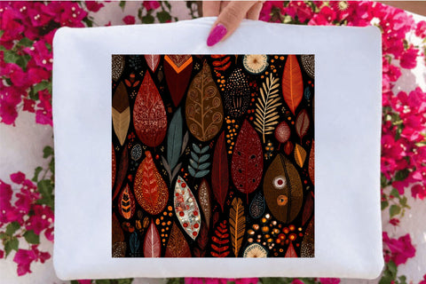 Boho Fall Seamless Pattern Digital Pattern SVGArt 