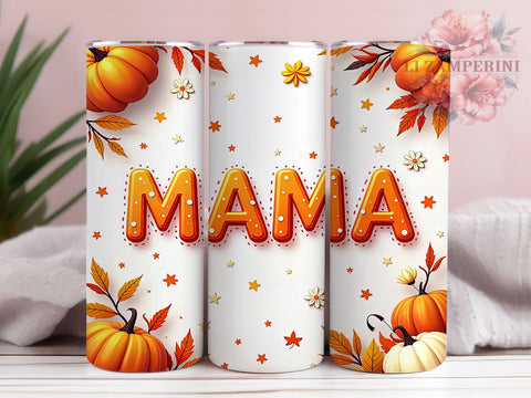 Boho Fall Tumbler, Floral Pumpkin Design, Fall Vibes Tumbler, 20oz Tumbler Wrap, Sublimation Design, Autumn Mama Tumbler, Cozy Fall Decor, Pumpkin Season Art Sublimation Li Zamperini 