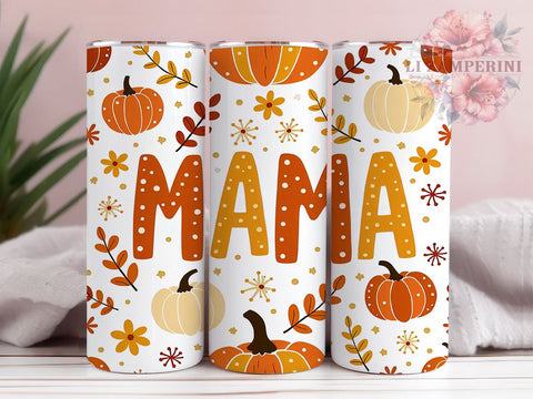 Boho Fall Tumbler, Floral Pumpkin Design, Fall Vibes Tumbler, 20oz Tumbler Wrap, Sublimation Design, Autumn Mama Tumbler, Cozy Fall Decor, Pumpkin Season Art Sublimation Li Zamperini 