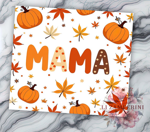Boho Fall Tumbler, Floral Pumpkin Design, Fall Vibes Tumbler, 20oz Tumbler Wrap, Sublimation Design, Autumn Mama Tumbler, Cozy Fall Decor, Pumpkin Season Art Sublimation Li Zamperini 
