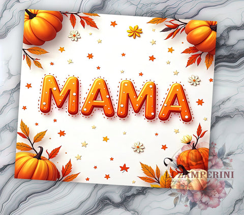 Boho Fall Tumbler, Floral Pumpkin Design, Fall Vibes Tumbler, 20oz Tumbler Wrap, Sublimation Design, Autumn Mama Tumbler, Cozy Fall Decor, Pumpkin Season Art Sublimation Li Zamperini 