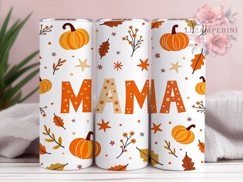 Boho Fall Tumbler, Floral Pumpkin Design, Fall Vibes Tumbler, 20oz Tumbler Wrap, Sublimation Design, Autumn Mama Tumbler, Cozy Fall Decor, Pumpkin Season Art Sublimation Li Zamperini 