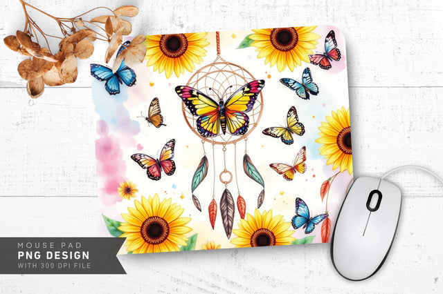 Boho Floral Escape Mousepad Sublimation Regulrcrative 