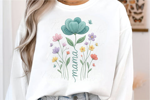 Boho Floral Mama Design PNG Sublimation designmaster24 