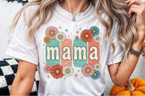 Boho Floral Mama Mother's Day PNG Sublimation designartist 