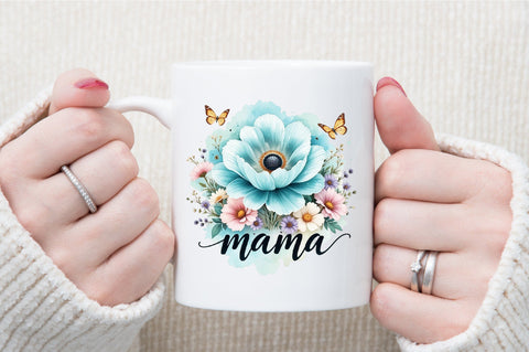 Boho Floral Mama Mother's Day Png Sublimation designartist 