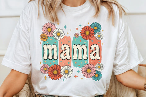 Boho Floral Mama Mother's Day PNG Sublimation designartist 
