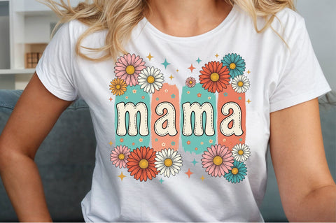 Boho Floral Mama Mother's Day PNG Sublimation designartist 