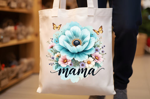 Boho Floral Mama Mother's Day Png Sublimation designartist 