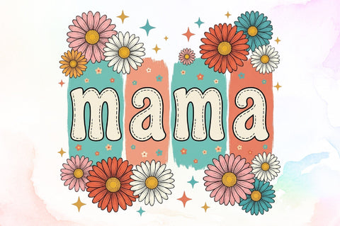Boho Floral Mama Mother's Day PNG Sublimation designartist 