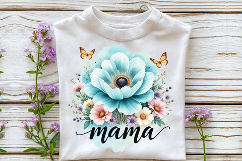 Boho Floral Mama Mother's Day Png Sublimation designartist 