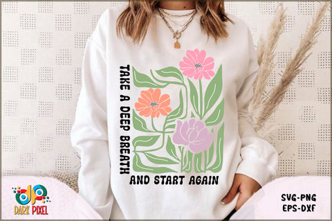 Boho Flower Quotes PNG Bundle Sublimation Shetara Begum 