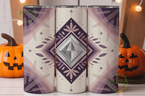 Boho Geometric Tumbler Wrap Sublimation PixelChick 