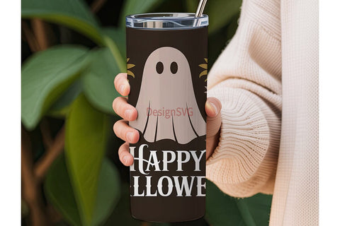 Boho Ghost Halloween 20oz Tumbler Sublimation DesignSVG 