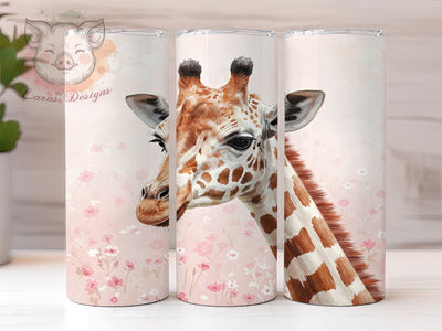 Boho Giraffe 20oz Tumbler Wrap, Giraffe Sublimation Wrap, 20oz Bohemian Drinkware, Cute Giraffe Design, Custom Boho Tumbler, Animal Print Tumbler, Boho Chic Decor Sublimation Lara' s Designs 