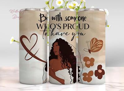 Boho Girl Inspiration Tumbler, Affirmations PNG, Motivational 20 OZ Skinny Tumbler Design, Straight & Tapered Sublimation Wrap, Gift for her Sublimation WillowSageDesign 