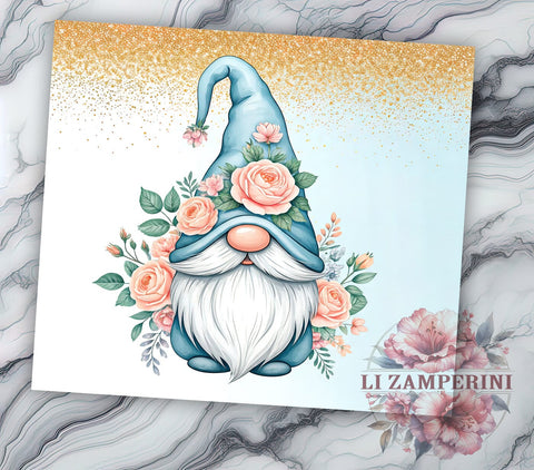 Boho Gnome Cute Bohemian Tumbler Wrap, Boho Gnome 20oz Tumbler Wrap, Sublimation Drinkware, Bohemian Decor, Cute Gnome Gift, Unique Drinkware, Gnome Lover Mug Sublimation Li Zamperini 
